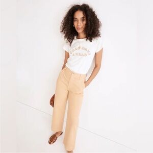 Madewell Tan Wide Leg Pants